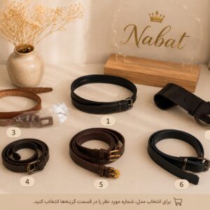 کمربند بچگانه طرح چرم مناسب کودک ۱ تا ۷ سال